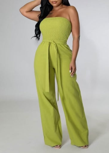 Tube Linen Jumpsuits